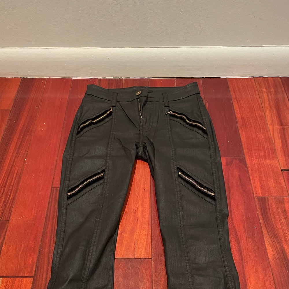 7 for all mankind coated jeans